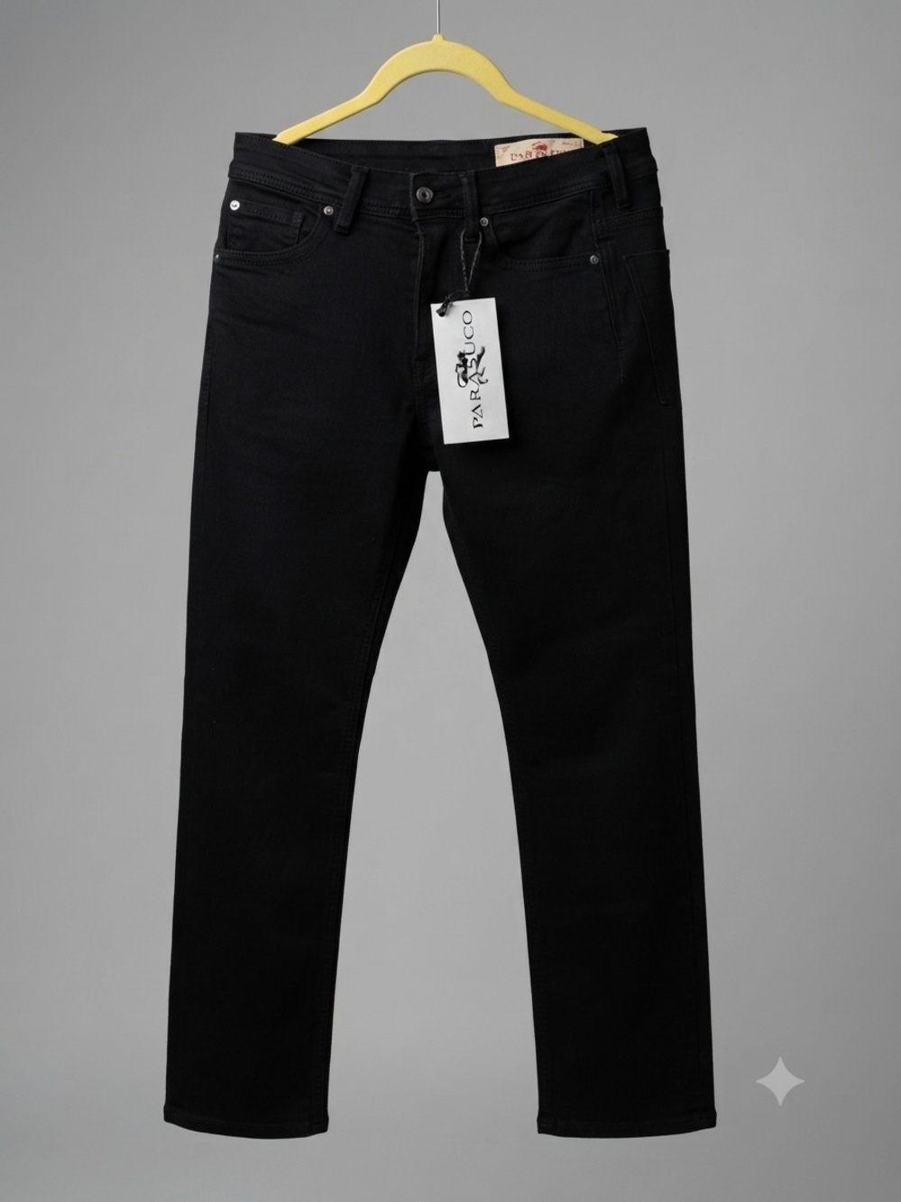 NWT Parasuco Men's Black Slim Straight edgy Jeans